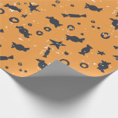 Trick oder Bearbeitung von kühlem Halloween-Papier Geschenkpapier (Ecke)