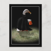 Trick oder Bearbeitungszeit für Dracula Duck Postkarte (Vorderseite)