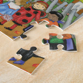 Trick oder behandeln, beißen und essen. Halloween  Puzzle (Seite)