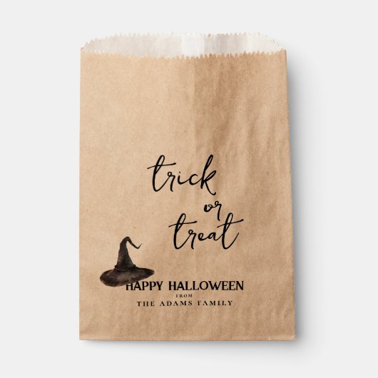 Trick oder behandeln benutzerdefinierten Familienn Geschenktütchen (Vorderseite)