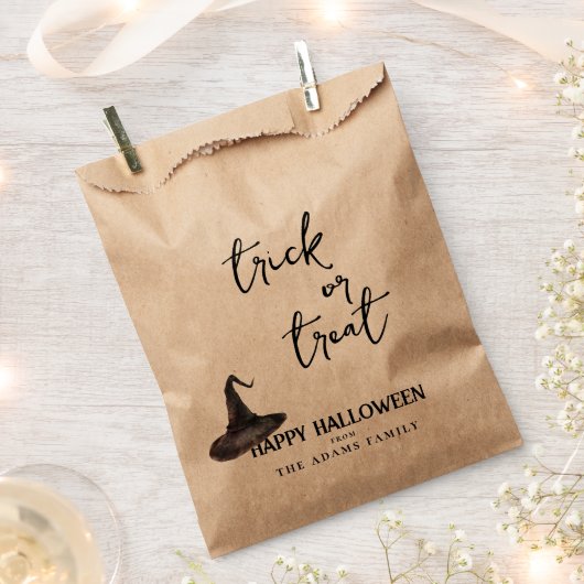 Trick oder behandeln benutzerdefinierten Familienn Geschenktütchen (Ausgeschnitten)