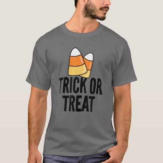 Trick oder behandeln Candy Mais Funny Kinder Erwac T-Shirt (Vorderseite)