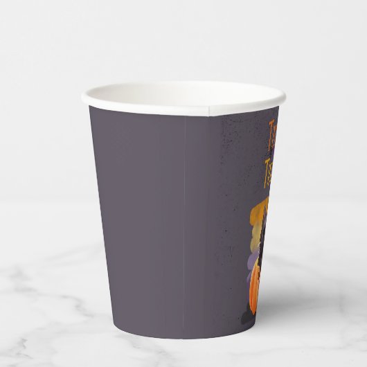 Trick oder behandeln Cat Paper Cups Pappbecher (Rechts)