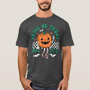 Trick oder behandeln Geruch meine Füße Niedlichen T-Shirt