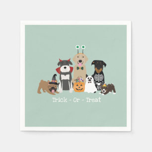 Trick oder behandeln glückliche Halloween-Spooky-P Serviette