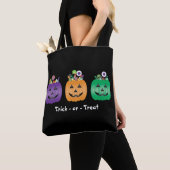 Trick oder behandeln Halloween-Kürbislaterne Candy Tasche (Von Nahem)