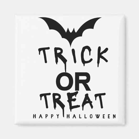 Trick oder behandeln Halloween Pumpkin Funny Magnet (Vorne)