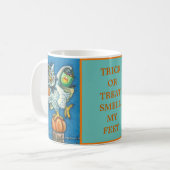 TRICK ODER BEHANDELN, MEINE FÜHLE HALLOWEEN EIGEN, KAFFEETASSE (Vorderseite Links)