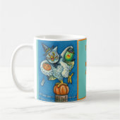 TRICK ODER BEHANDELN, MEINE FÜHLE HALLOWEEN EIGEN, KAFFEETASSE (Links)