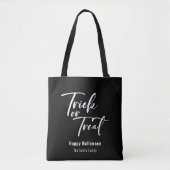 Trick oder Behandeln moderner Script-benutzerdefin Tasche (Vorderseite)