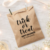 Trick oder Behandeln moderner Skripte benutzerdefi Geschenktütchen (Ausgeschnitten)