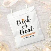 Trick oder Behandeln moderner Skripte benutzerdefi Geschenktütchen (Ausgeschnitten)