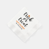 Trick oder Behandeln moderner Skripte benutzerdefi Serviette (Ecke)