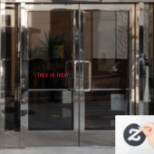 Trick oder behandeln roten Tropfen Blut Text Hallo Fensteraufkleber (Büro Tür)