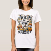 Trick oder Behandeln Sie sich selbst - Halloween T-Shirt (Vorderseite)