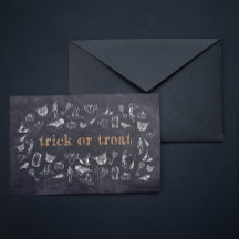 Trick oder behandeln Vintages Chalkboard Halloween