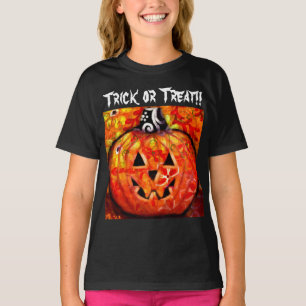 Trick oder behandeln Whimsical Jack-O-Lantern Pump T-Shirt