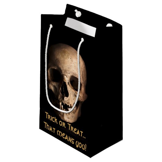 Trick oder behandle...das heißt du! Candy Bag Kleine Geschenktüte (Vorderseite Schrägansicht)