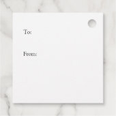 Trick oder behandle dich selbst Halloween-Geschenk Geschenkanhänger (Rückseite)