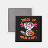 Trick oder behandle ein lockeres Axolotl Halloween Magnet (Vorderseite/Rückseite)