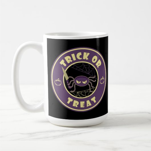 Trick oder behandle halloween Starbucks style C Kaffeetasse (Links)