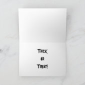 Trick oder behandle, rieche meine Füße. Karte (Innenseite)