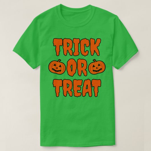 Trick oder Behandlung 1 T-Shirt (Design vorne)
