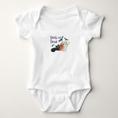 Trick oder Behandlung Baby Strampler (Vorderseite)