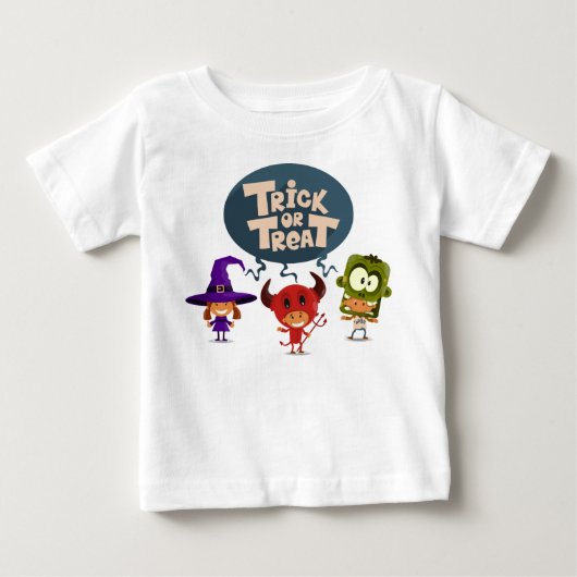 Trick oder Behandlung Baby T-shirt (Vorderseite)