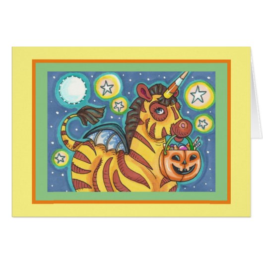 TRICK ODER BEHANDLUNG BVT WING ZEBRA, HALLOWEEN KA (Vorderseite (Horizontal))