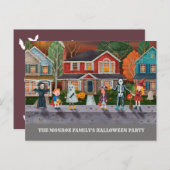 Trick oder Behandlung, Einladung von Halloween-Par (Vorne/Hinten)