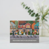 Trick oder Behandlung, Einladung von Halloween-Par (Stehend Vorderseite)