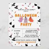 Trick oder Behandlung, Einladung von Halloween-Par (Vorne/Hinten)