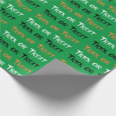 Trick oder Behandlung Geschenkpapier (Ecke)