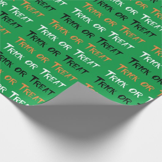 Trick oder Behandlung Geschenkpapier (Ecke)