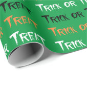 Trick oder Behandlung Geschenkpapier (Rolleneckpunkt)