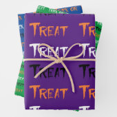 Trick oder Behandlung Geschenkpapier Set (Beispiel)