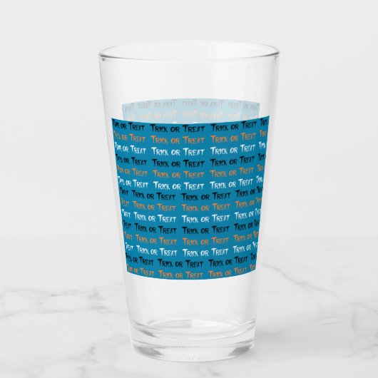 Trick oder Behandlung Glas (Vorderseite)