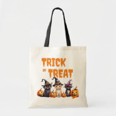 TRICK ODER BEHANDLUNG, HALLOWEEN KATZEN MIT HATTEN TRAGETASCHE (Vorne)
