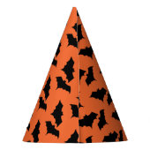 Trick oder Behandlung Halloween-Party Orange Kids Partyhütchen (Rückseite)