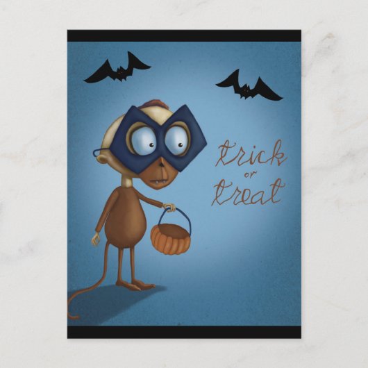 Trick oder Behandlung - Halloween Postkarte (Vorderseite)