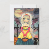 Trick oder Behandlung Halloween-Postkarte Karte (Vorderseite)