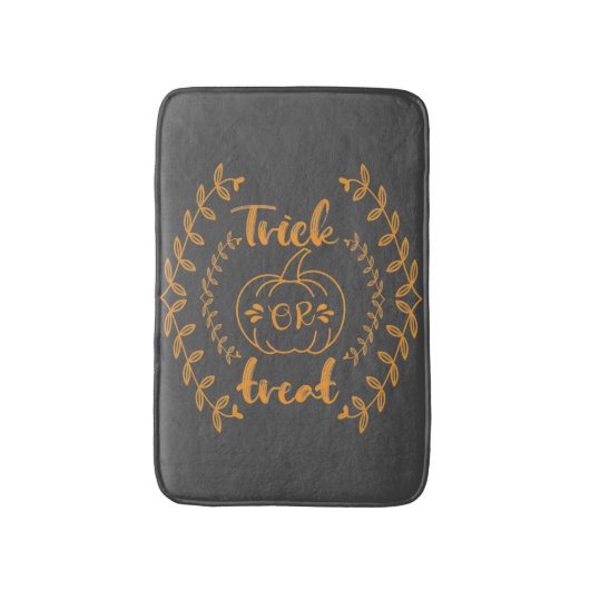 Trick oder Behandlung im Rahmen von Pflanze Badematte (Vorderseite Vertikal)