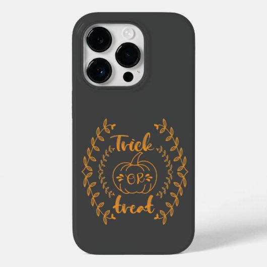 Trick oder Behandlung im Rahmen von Pflanze Case-Mate iPhone Hülle (Rückseite)