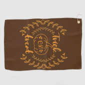 Trick oder Behandlung im Rahmen von Pflanze Golfhandtuch (Horizontal)