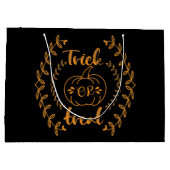 Trick oder Behandlung im Rahmen von Pflanze Große Geschenktüte (Rückseite)