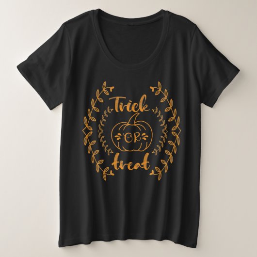 Trick oder Behandlung im Rahmen von Pflanze Große Größe T-Shirt (Design vorne)