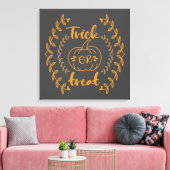 Trick oder Behandlung im Rahmen von Pflanze Leinwanddruck (Insitu (Wohnzimmer))