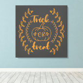 Trick oder Behandlung im Rahmen von Pflanze Leinwanddruck (Insitu (Holzboden))