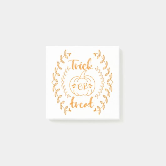 Trick oder Behandlung im Rahmen von Pflanze Post-it Klebezettel (Vorderseite)